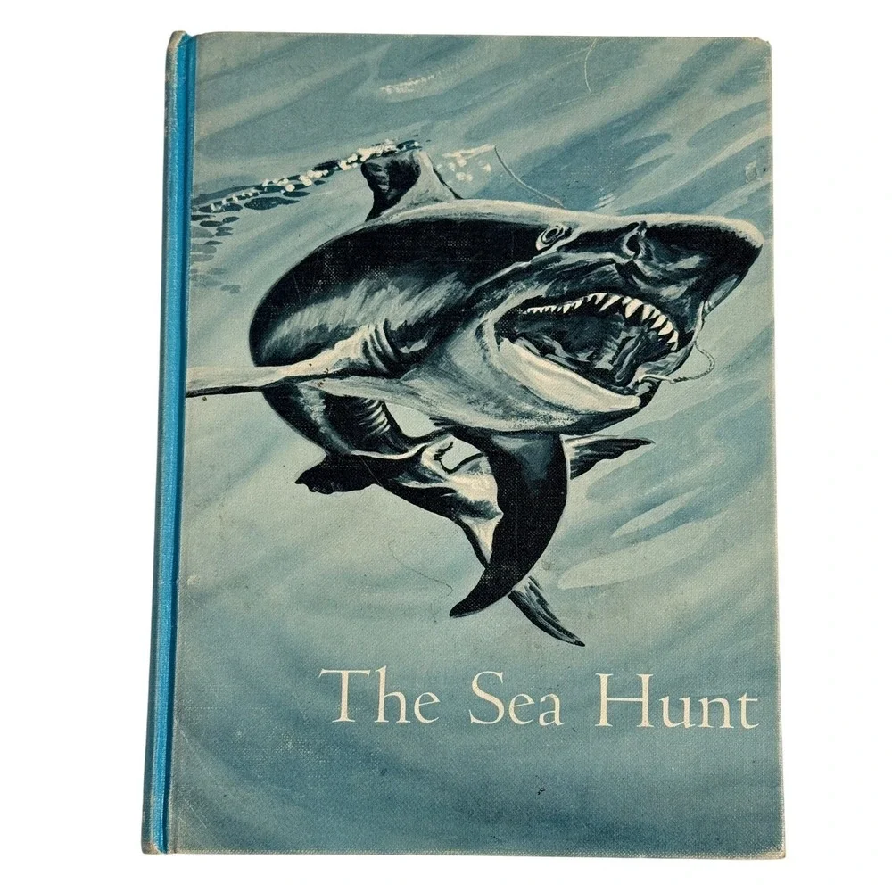 Harr Wagner Book Unisex Blue The Sea Hunt Deep-Sea Adventure Series 1959 Shark